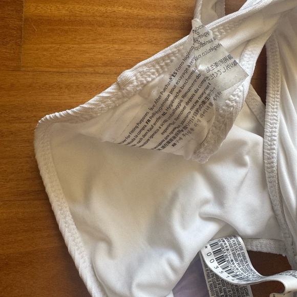 White Ribbed Bikini Bottom - Picture 5 of 5